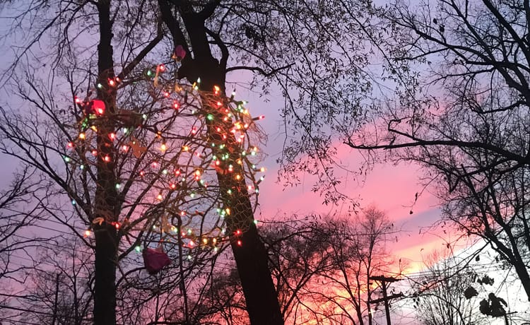 Hanging Christmas balls